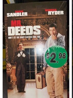 “Mr. Deeds”(2002) VHS Tape Sealed Starring Adam Sandler